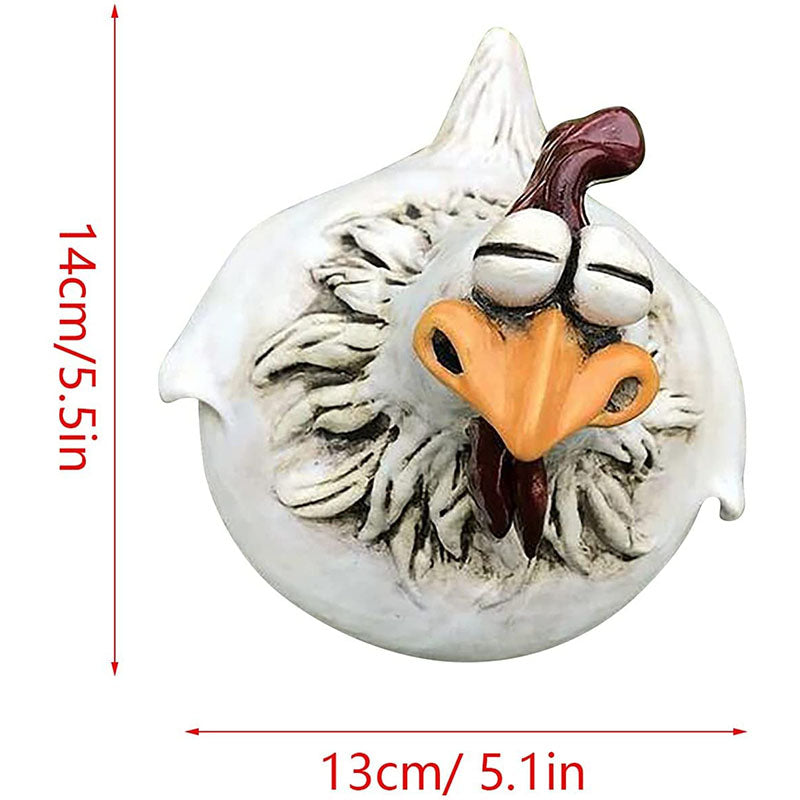 Big Hen Big Eye Chicken Resin Crafts Decoration Yard