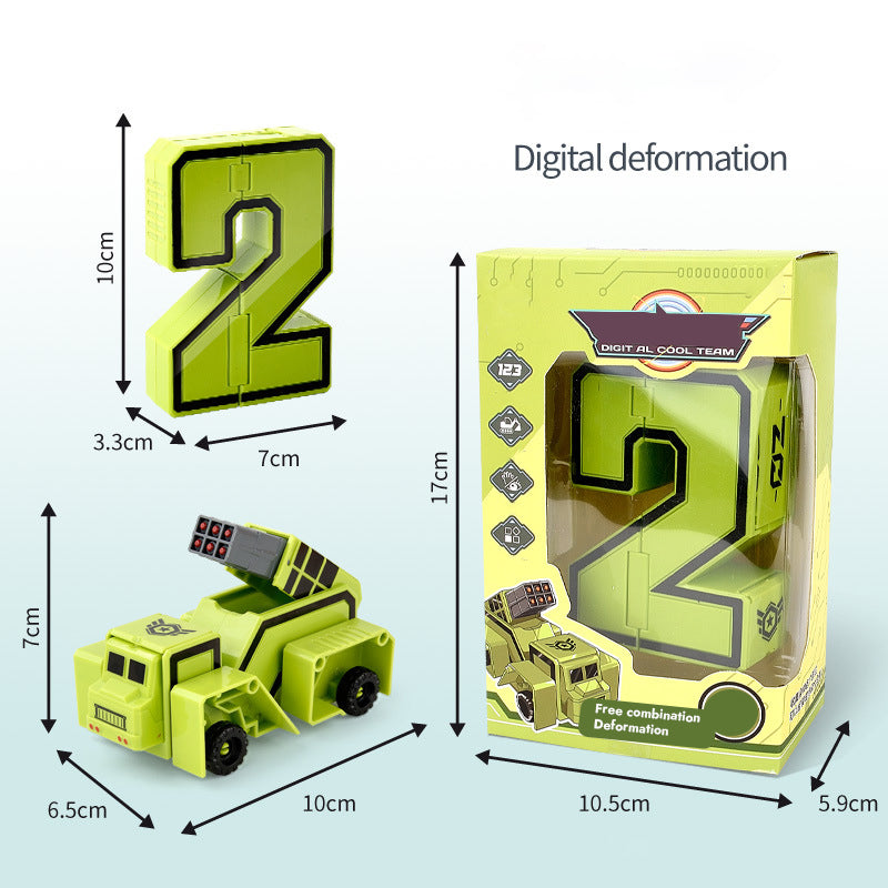 Children's Digital Transformation Robot Toy