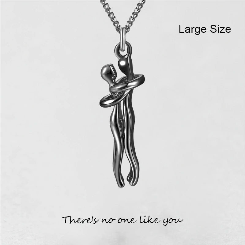 Men And Woman Embrace Clavicle Chain Necklace