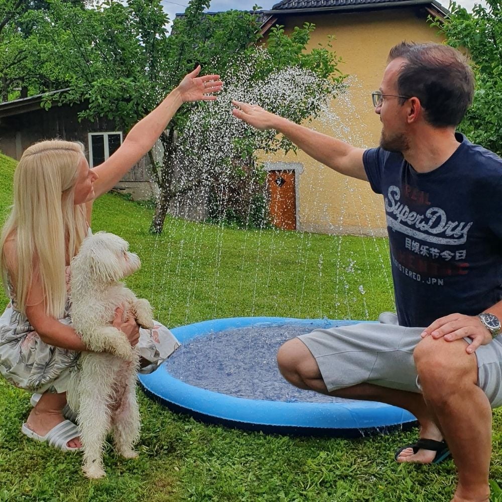 🔥 Non-Slip Splash Pad for Kids and Dog