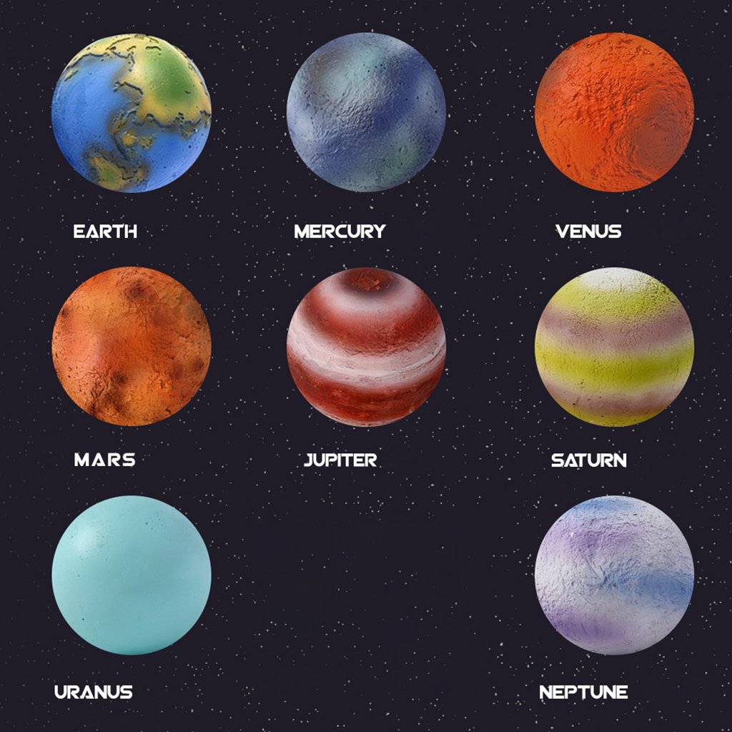 DIY Eight Planets Exploration Blind Box