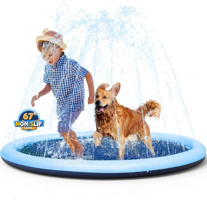 🔥 Non-Slip Splash Pad for Kids and Dog