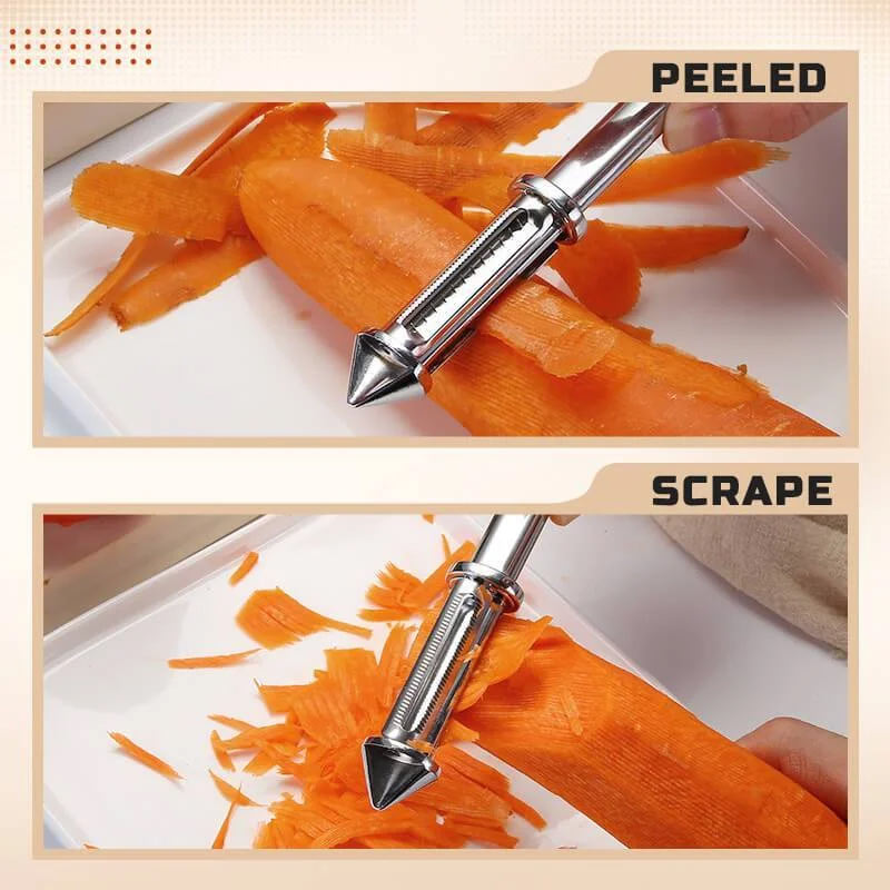 Double-Sided 3-In-1 Paring Knife