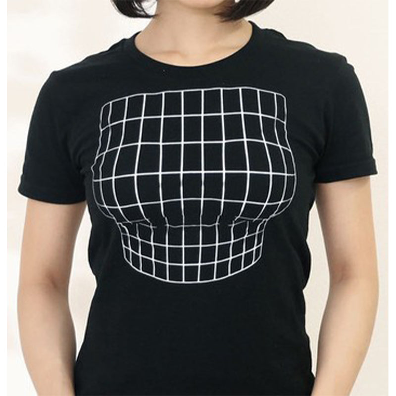 Illusion line T-shirt