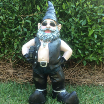 Gnomes Statue Motorcycle Bikers