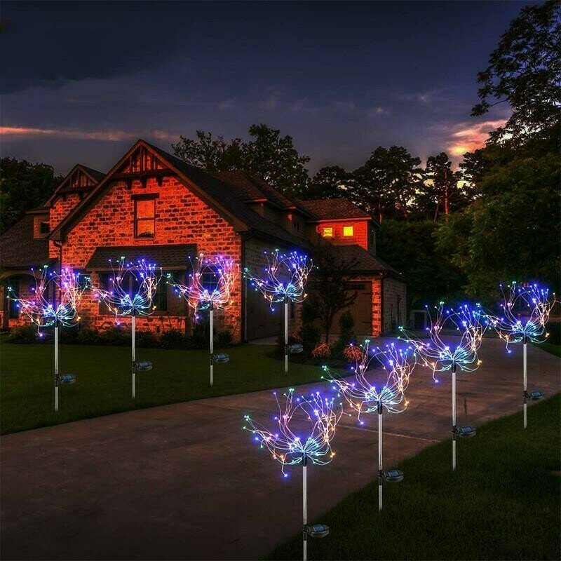 Waterproof Solar Garden Fireworks LED Lamp💡