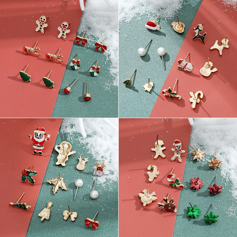 Christmas Stud Earrings Set