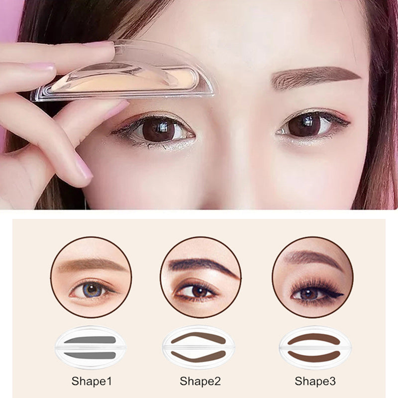 Waterproof EyeBrow Stamp with Brow Brush