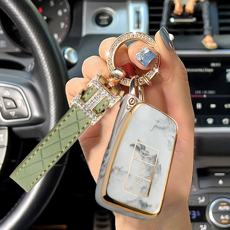 For Lexus-Car Rhinestone Keychain Key Case