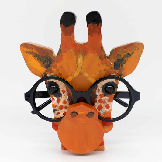 Lovely Giraffe Wooden Glasses Stand