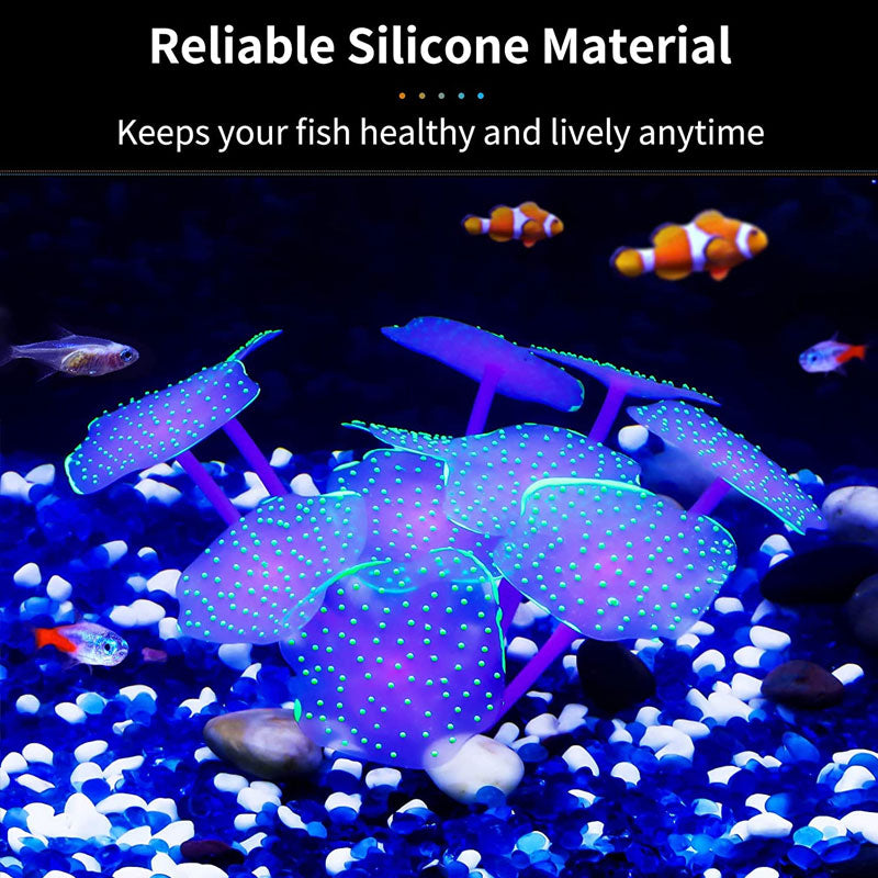 Silicone Coral Plant Decorative Fish Tank Aquarium