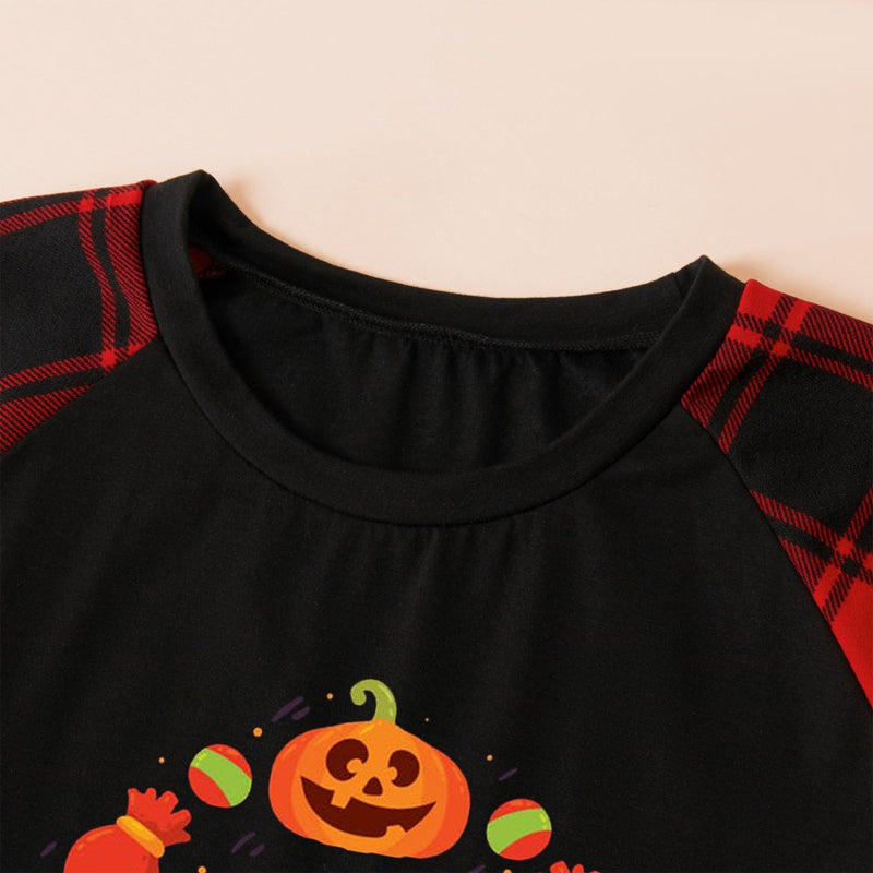 Halloween Pumpkin Print Family Pajamas Sets