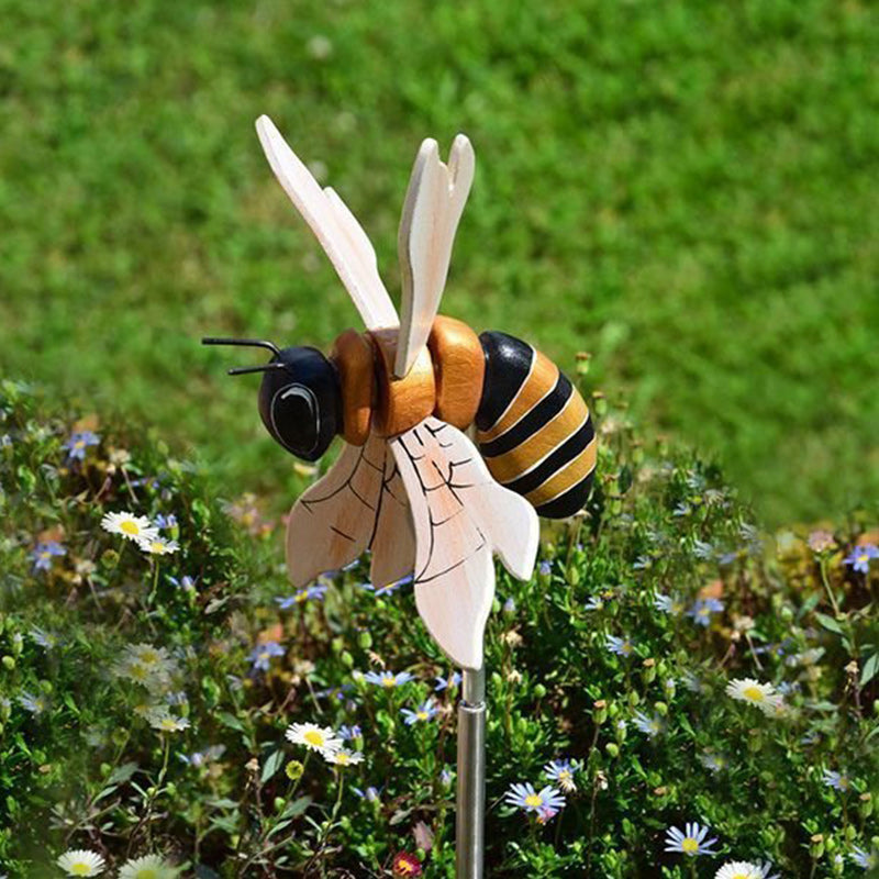 Miss Bee Garden Art Decor Whirligigs Wind Spinners