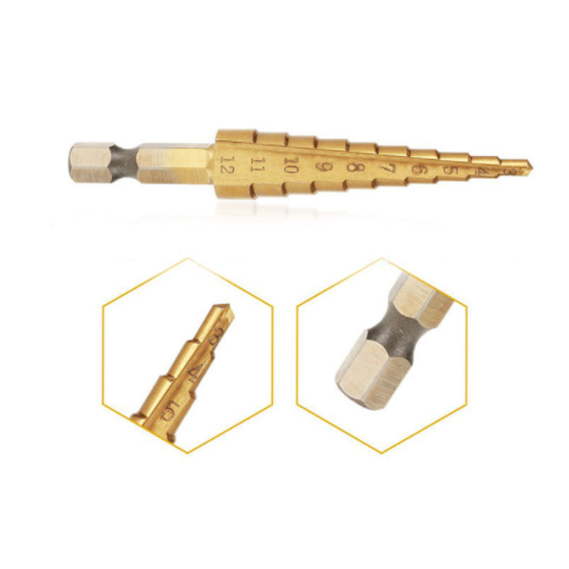 Steel Step Drill Bit (3PCS)