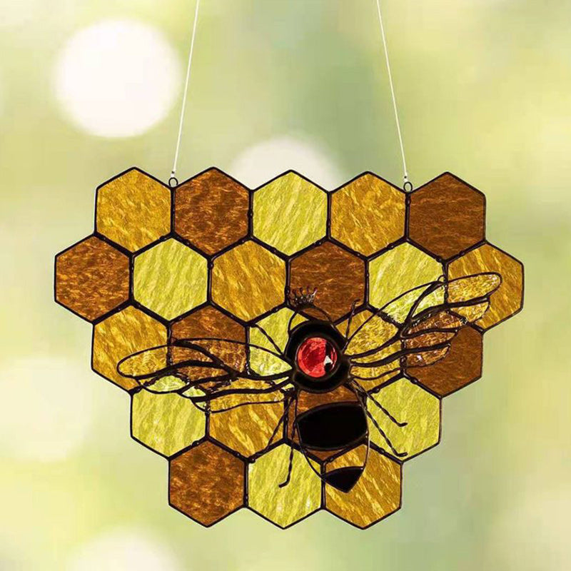 Stained Honeycomb Hanging Decoration