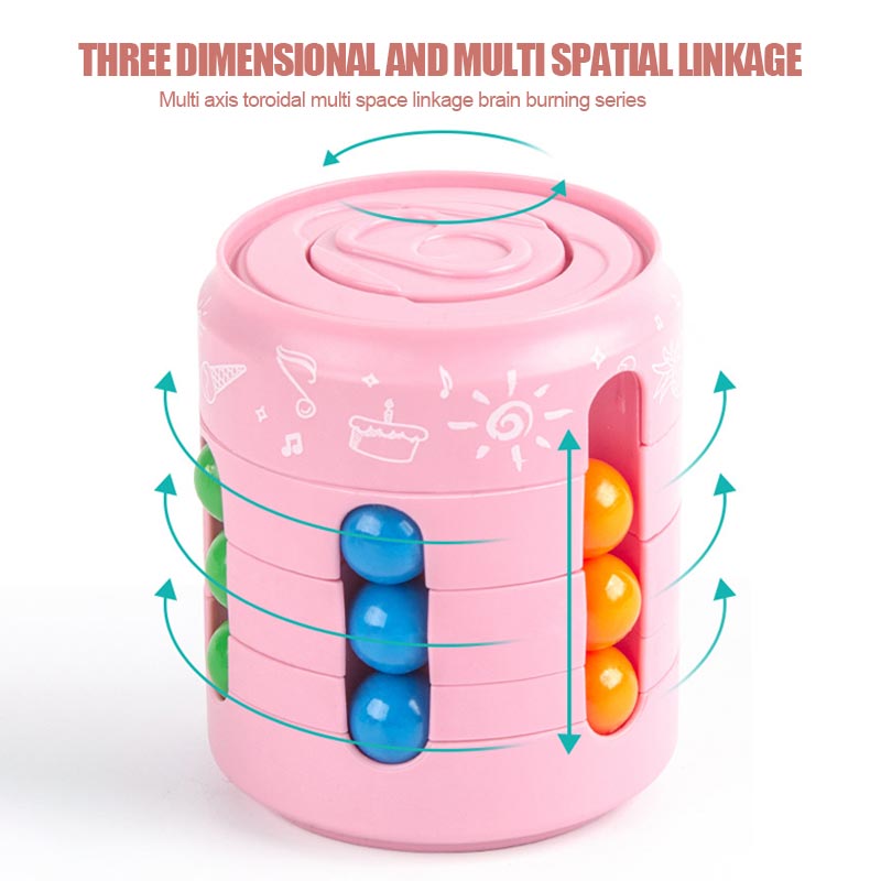 Rubik'S Cube Fingertip Spinning Wheel Toy