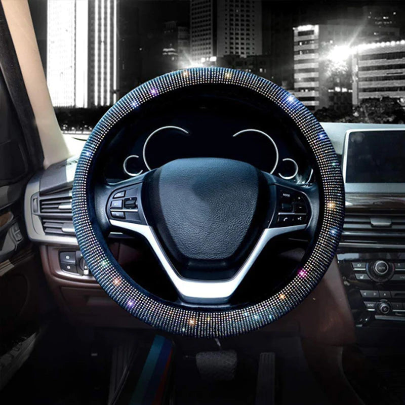 Rhinestone Steering Wheel Cover