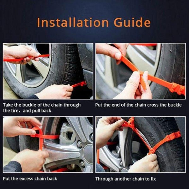 Reusable Anti Snow Chains Of Car