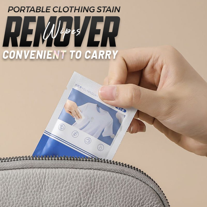 Portable Clothing Stain Remover Wipes