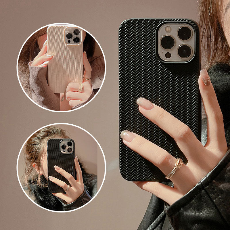 Geometric Plain Textured Phone Case