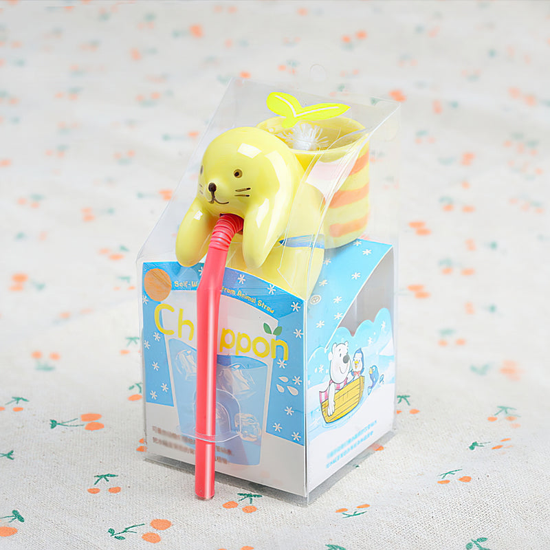 Pooh Animal Straw