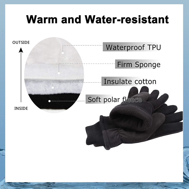 Deerskin Warm And Cold Ski Gloves