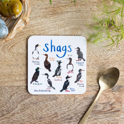 🐦Set of 6 Bird Pun Coasters