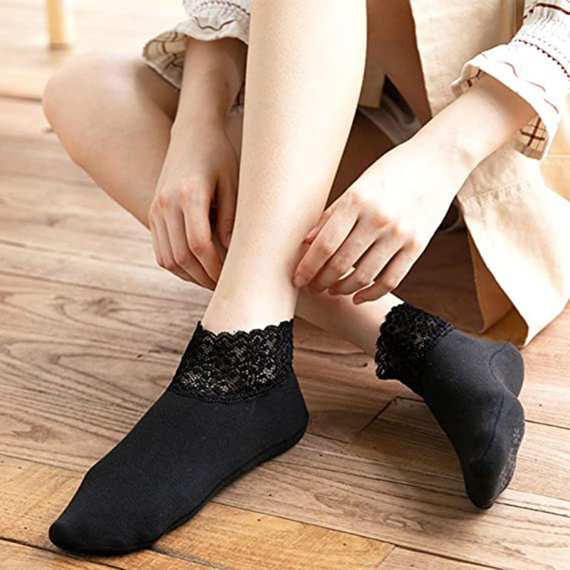 2022 Winter Warm Lace Socks