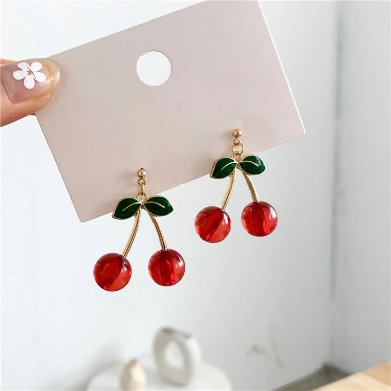 🍒Handmade Cherry Earrings