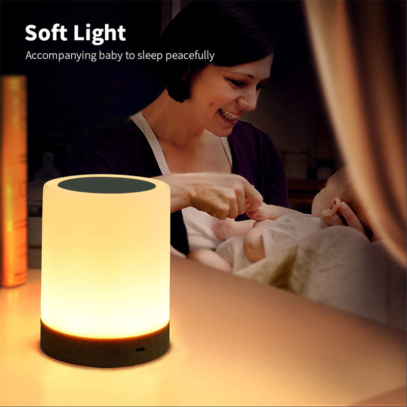 LED Colorful Wood Grain Rechargeable Night Light