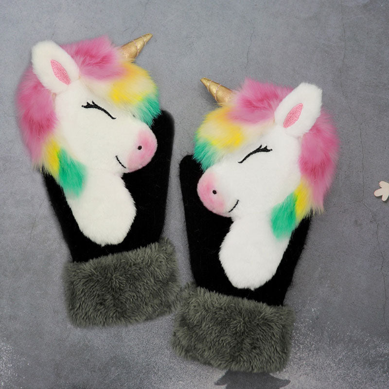 Knitted Warmth Plush Pet Gloves