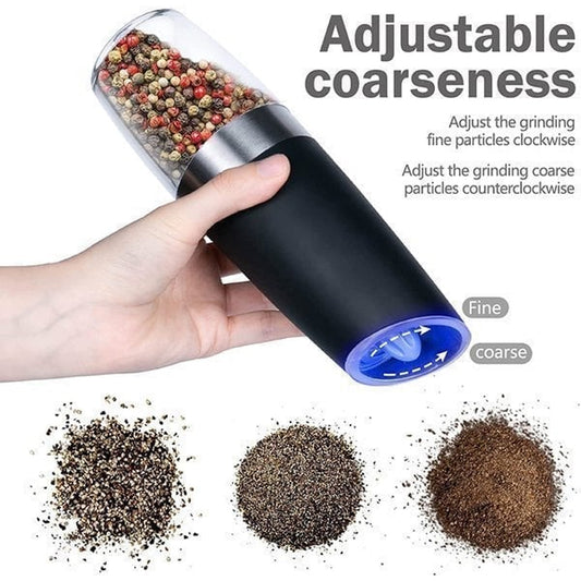 Automatic Electric Gravity Induction Salt and Pepper Grinder