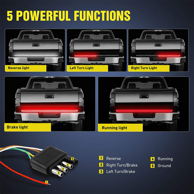 🔥led Tailgate Lights, Turn Signals And Driving And Reversing Lights🔥