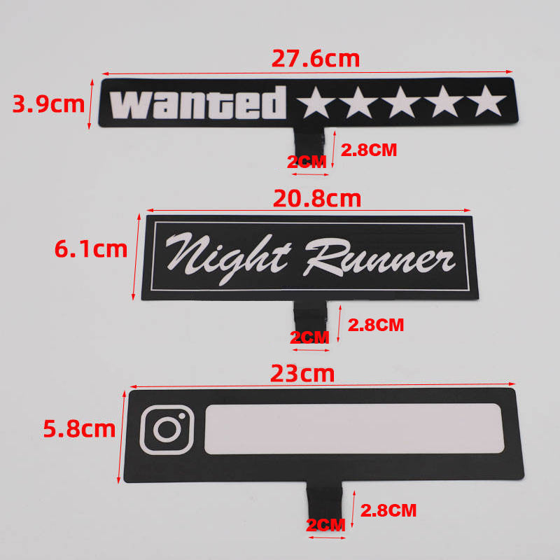 New El Luminous Car Sticker Car Luminous Decoration