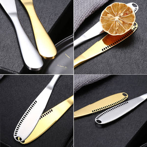 Stainless Steel Perforated Butter Knife