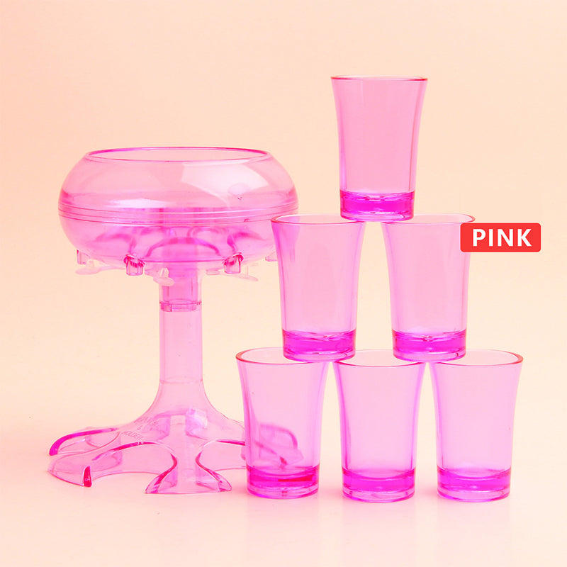 6 Shot Glass Dispenser And Holder,Bar Shot Dispenser,Cocktail Dispenser