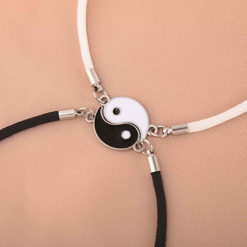 His and Hers Yin Yang Bracelet（2 Pcs）