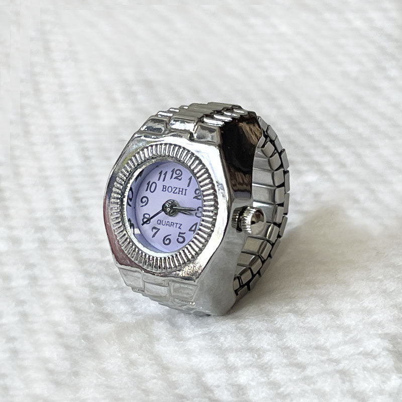 Alloy Case Ring Watch