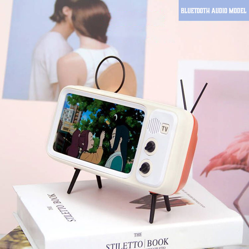 Retro TV BlueTooth Speaker Mobile Phone Holder