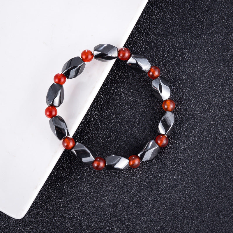 Magnetic Black Stone Ruby Bracelet