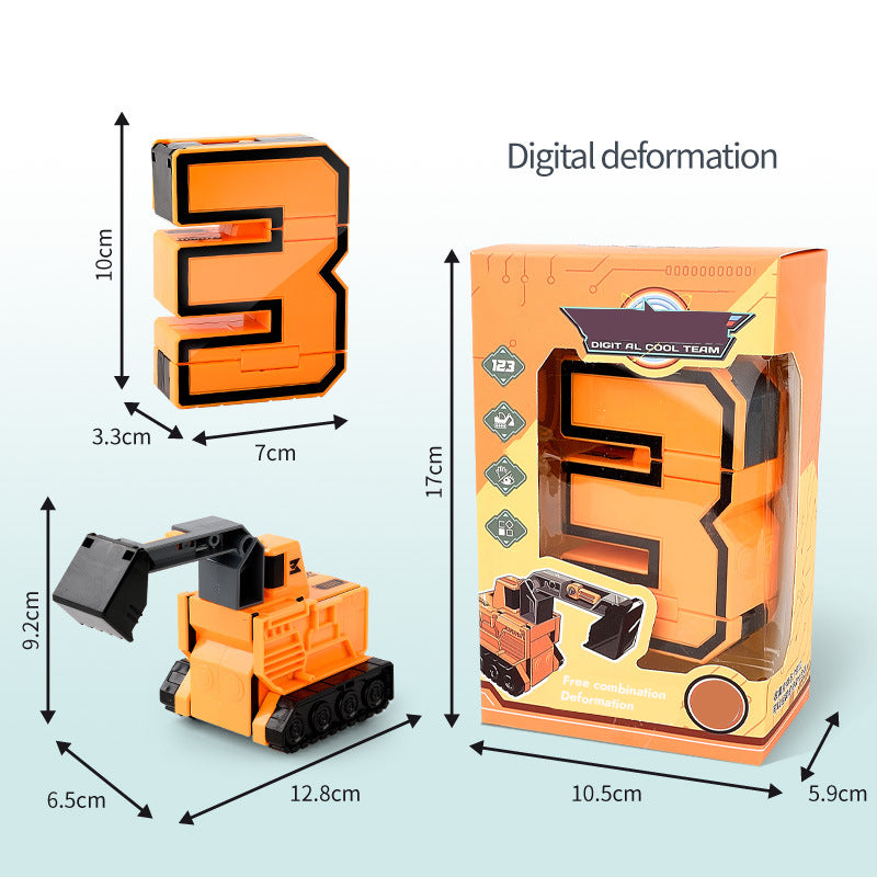 Children's Digital Transformation Robot Toy