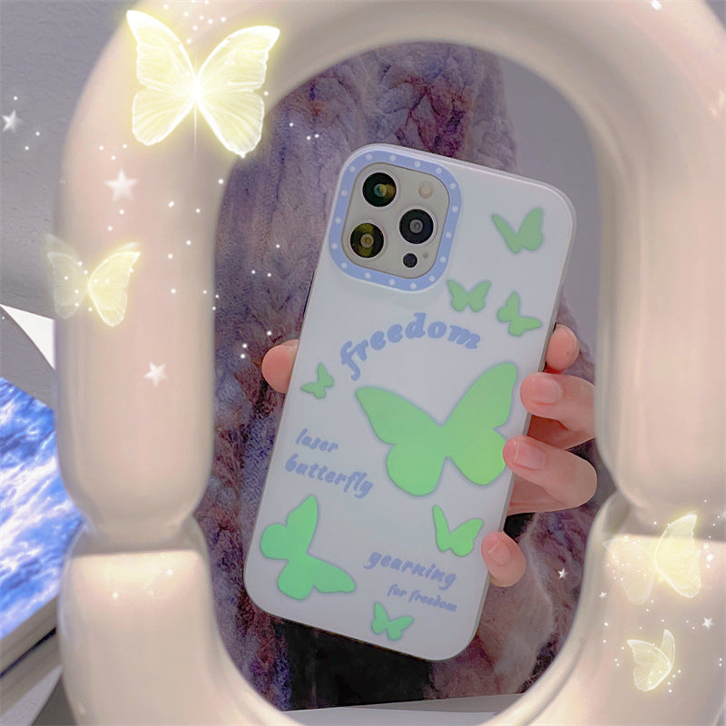 Gradient Laser Butterfly Phone Case