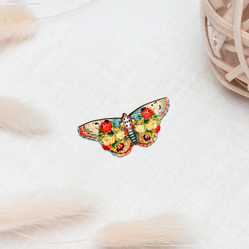 🦋Wooden Butterfly Brooch