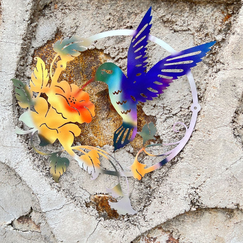 Circular Hummingbird Wall Art Decorations