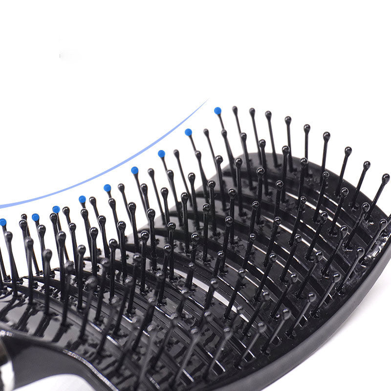 Plastic Spare Rib Health Massage Large Curved Comb