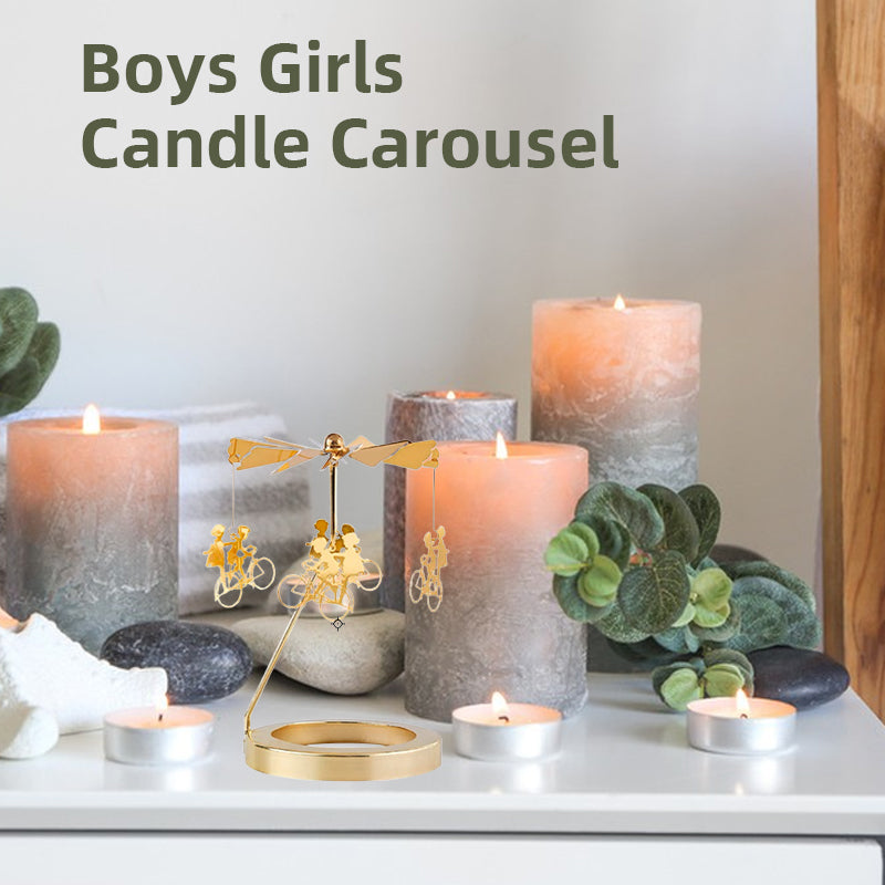 Boys Girls Candle Carousel