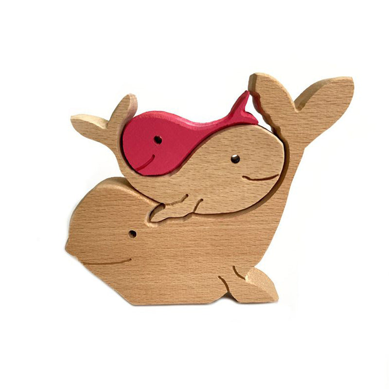 Hand-carved Wooden Animal Decor