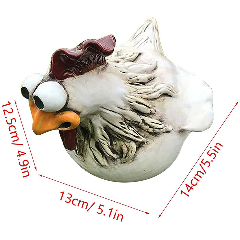 Big Hen Big Eye Chicken Resin Crafts Decoration Yard