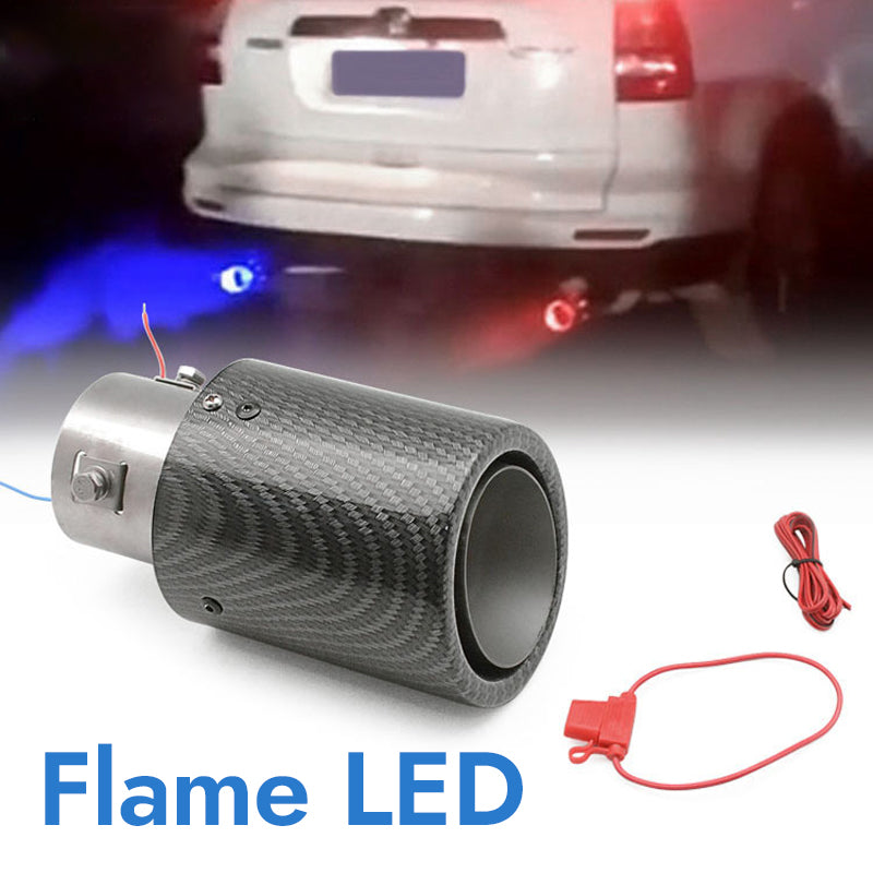 Automobile Tail Nozzle Flame Light-emitting Tube LED Light