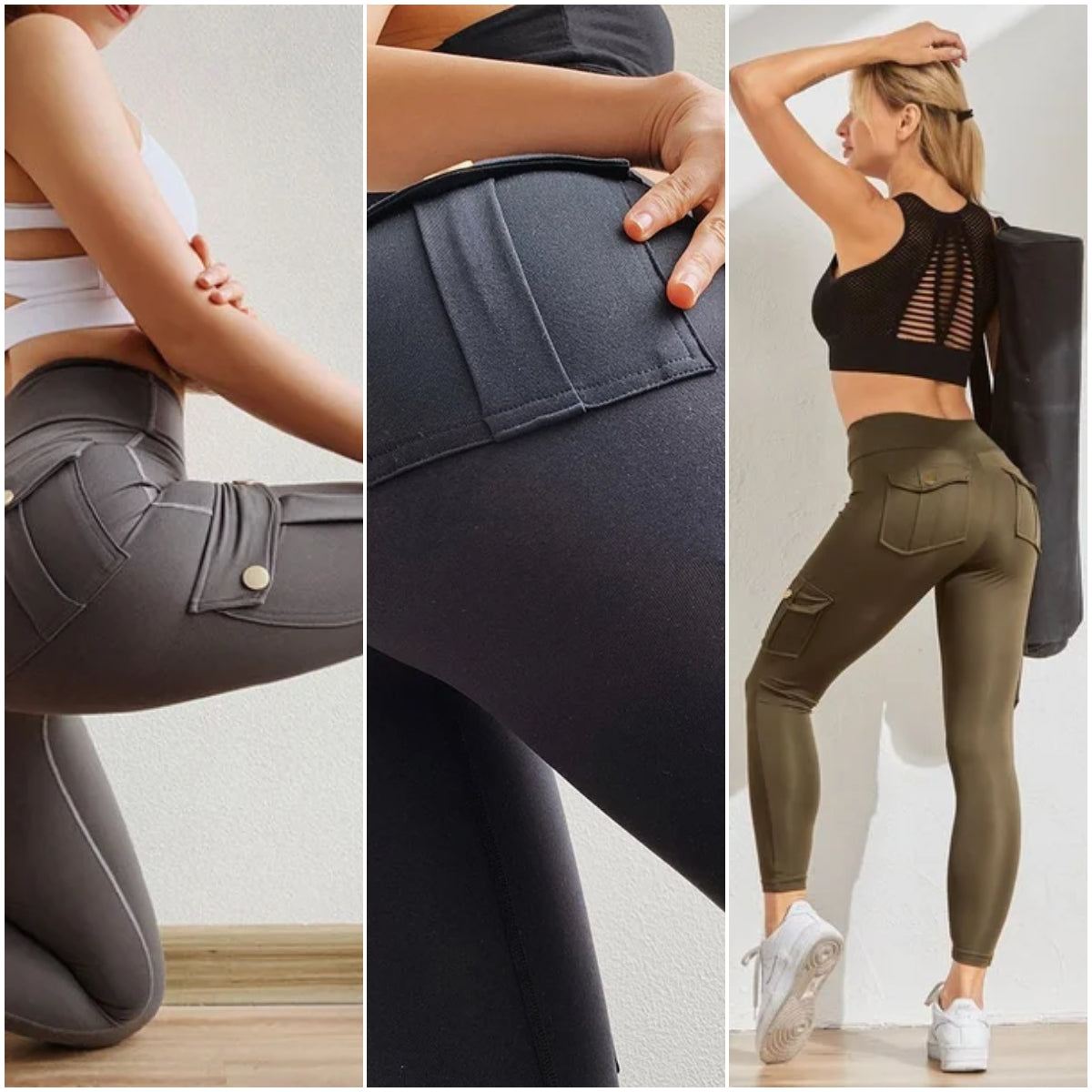 🔥Last Day-45% OFF🔥Women's Pocket Sexy Stretch Leggings Fitness Track